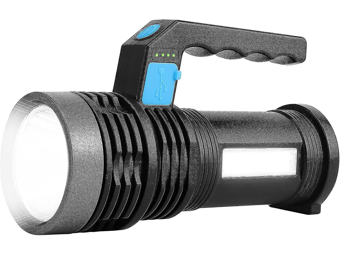Lanterna Led Recarregável Luz De Trabalho Luz De Trabalho Recarregável Luzes De 3000 Lúmen Lanterna Portátil Para Acampamento, Caminhada, Ca