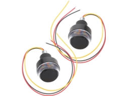 Luzes De Guidão De Motocicleta Em Led, Piscas De Plástico Preto