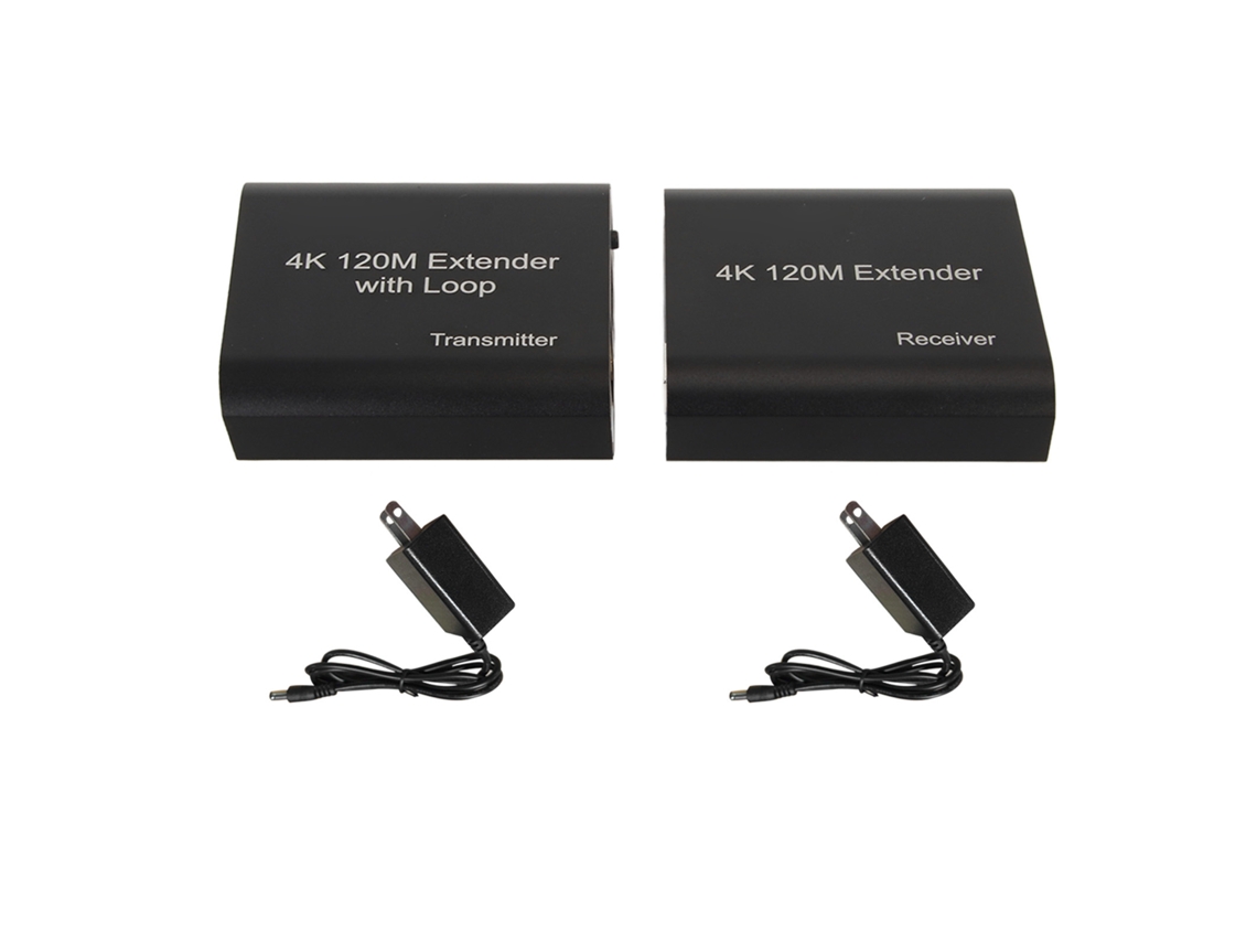 Estensor Kvm Interface Multimídia Hd 4k 30hz Canal Único Rede 120m Plug Us