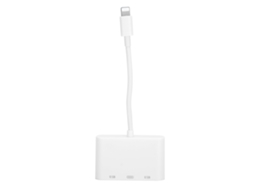 Mali conversor Hub Otg para Ios com Leitor de Câmera e Expansão Dual Usb Interface Adaptador