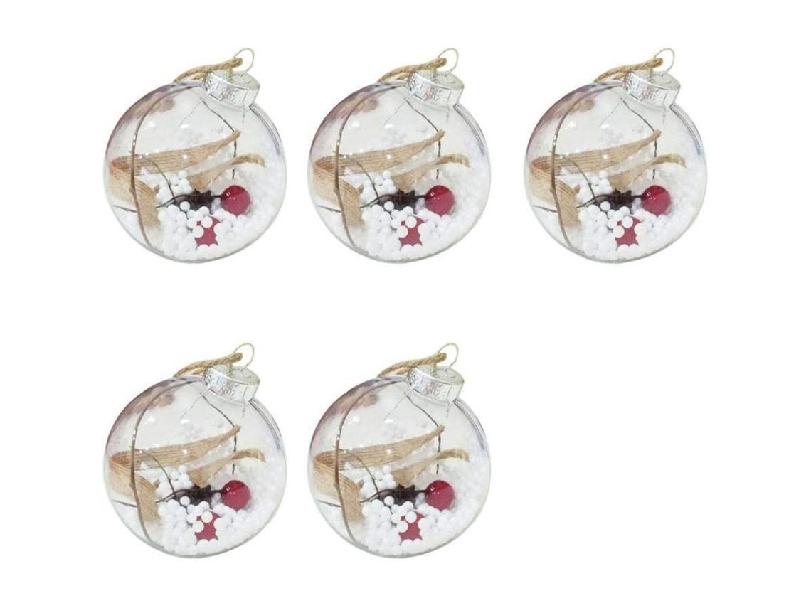 Adornos De Navidad Para Árbol, Bolas De Pet Resistente Al Rompimiento, Colgantes Decorativos Para Fiesta De Navidad