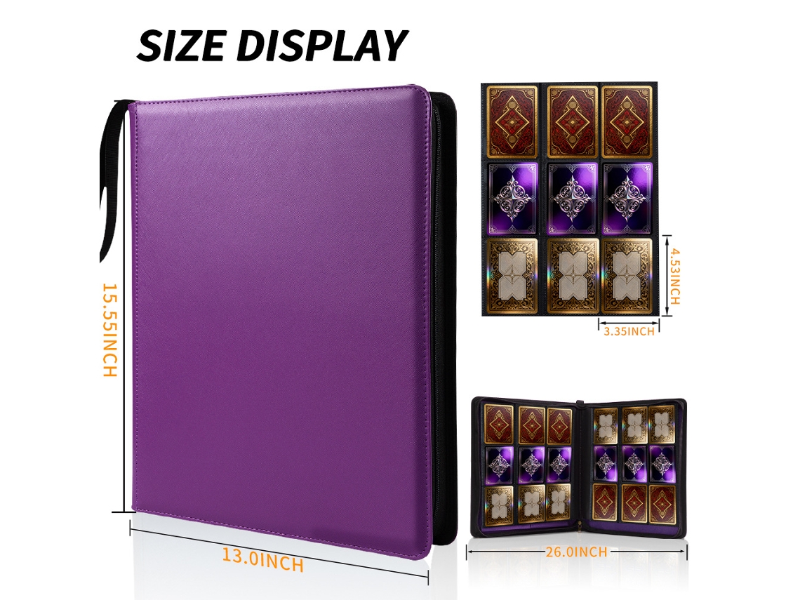 A3 Large Capacity Business Card Album For 30-cards Purple
