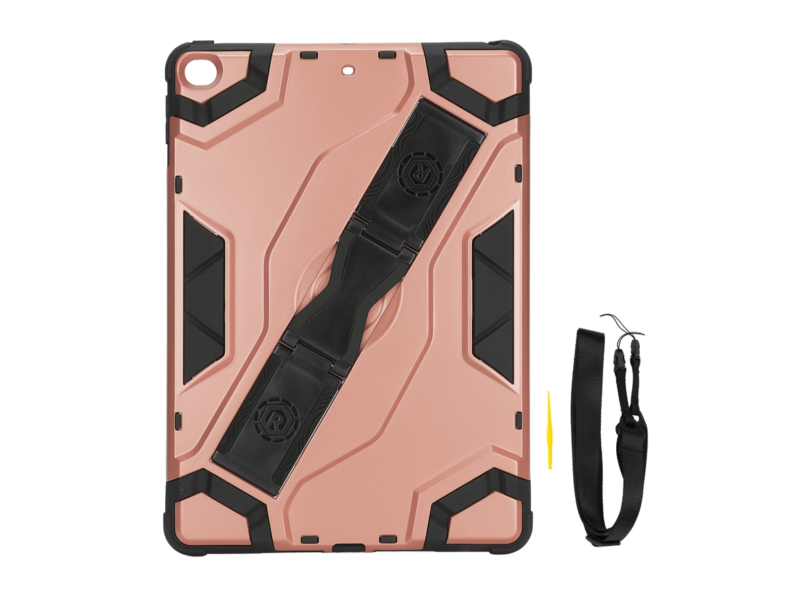2026zentro-capa Ultra Fina Anti-choque Tpu Para Tablet Ios 9.7in 2018/2017 Com Cinto Ajustável Rosa Dourado