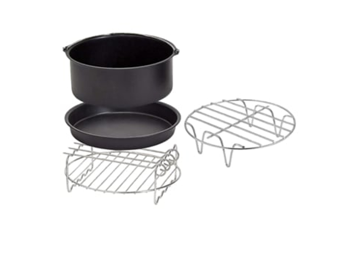 Kit De Acessórios Para Airfryer De 2,3 3,2 Qt Inclui Cesto Para Assar, Prato Para Pizza E Assadeira Cfzgmj