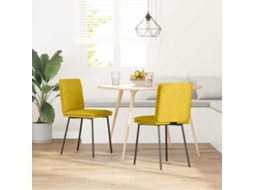 Maison Exclusive - Cadeiras De Jantar 2 Pcs Veludo Amarelo