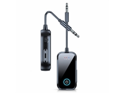 Transmissor e receptor de áudio Bluetooth 5.4 2 em 1, adaptador auxiliar de 3,5 mm para carro