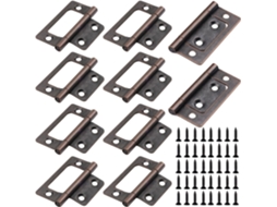 Dobradiças Para Armário, Pacote Com 10 Dobradiças De Ferro 2-polegadas 5cm Sem Necessidade Encaixe, Adequadas Para