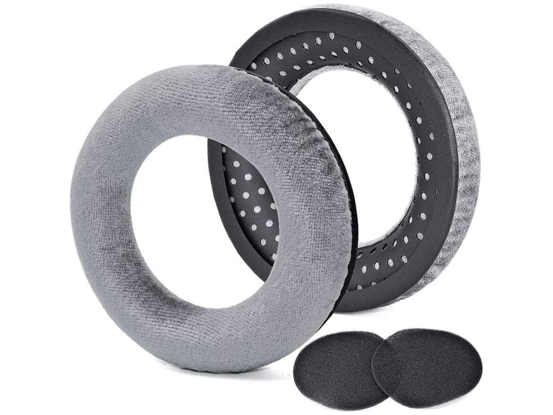 Set 2 Almofadas Zruxe Para Auscultadores Beyerdynamic Dt990 Pro, Dt660, Dt440 Cinzento
