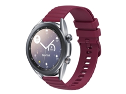 Pulseira De Silicone Sólida Com Padrão De Bolinhas Onduladas Para Samsung Galaxy Watch3 (45 Mm E 22 Mm).