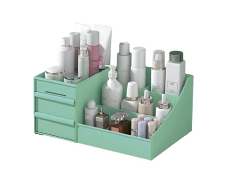 Caixa De Armazenamento De Maquiagem Com Grande Capacidade, Organizador Para Maquiagem, Joias, Pincéis, Batons E Esmaltes