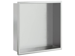 MAISON EXCLUSIVE Nicho de Parede para Duche em Desintoxicante Prata Escovada 32x32x9 cm