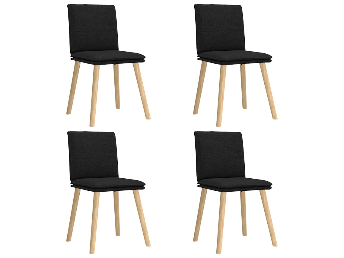 Dining Chair, Dining Chairs Vidaxl Preto Tecido (n/a)