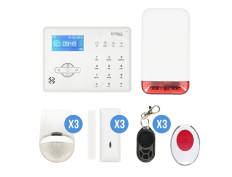 Kit de Alarme Gsm 15 e Sirene Exterior Autónoma