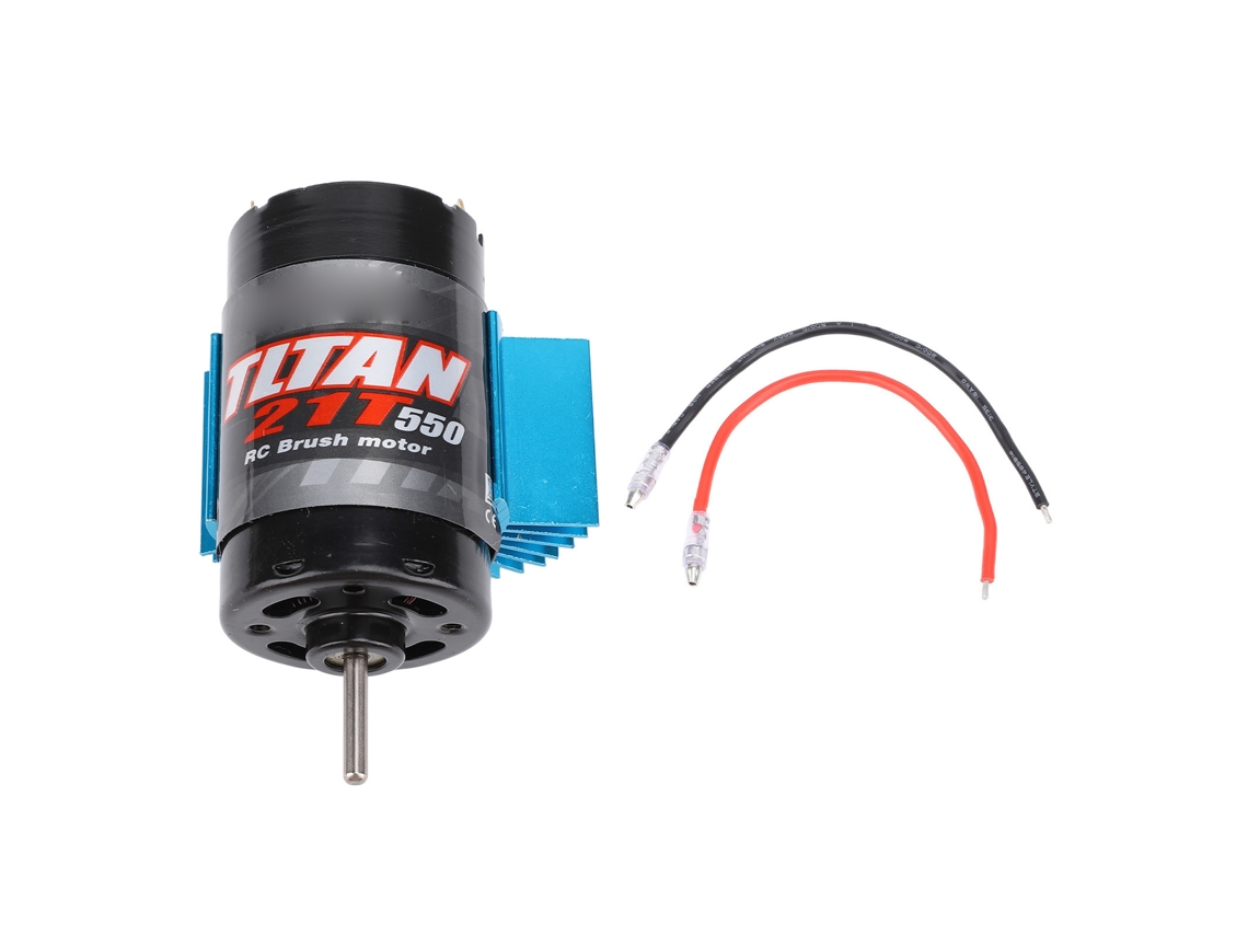 Motor Universal De Coche Rc 550 De Escobillas Con Disipador De Calor Azul 21t 7.4-11.1v Para Axial Scx10 Hpi Redcat Jl 90046