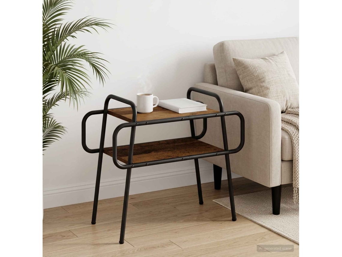 Vidaxl Mesa De Centro Madeira Antiga 60 X 30 X 51 Cm