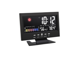Despertador Eletrônico Com Tela Colorida, Temperatura E Umidade, Controlado Por Som SUNNY SPACES