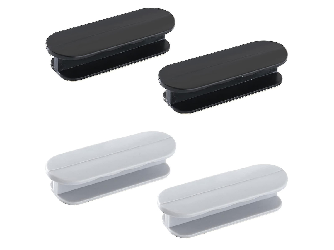 Manguitos adesivos autoadesivos, 4 peças de plástico, para gavetas, armários, janelas deslizantes, portas, geladeiras