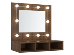 Mirror Cabinet, Mirror Cabinets Vidaxl Marrom Madeira Processada (n/a)