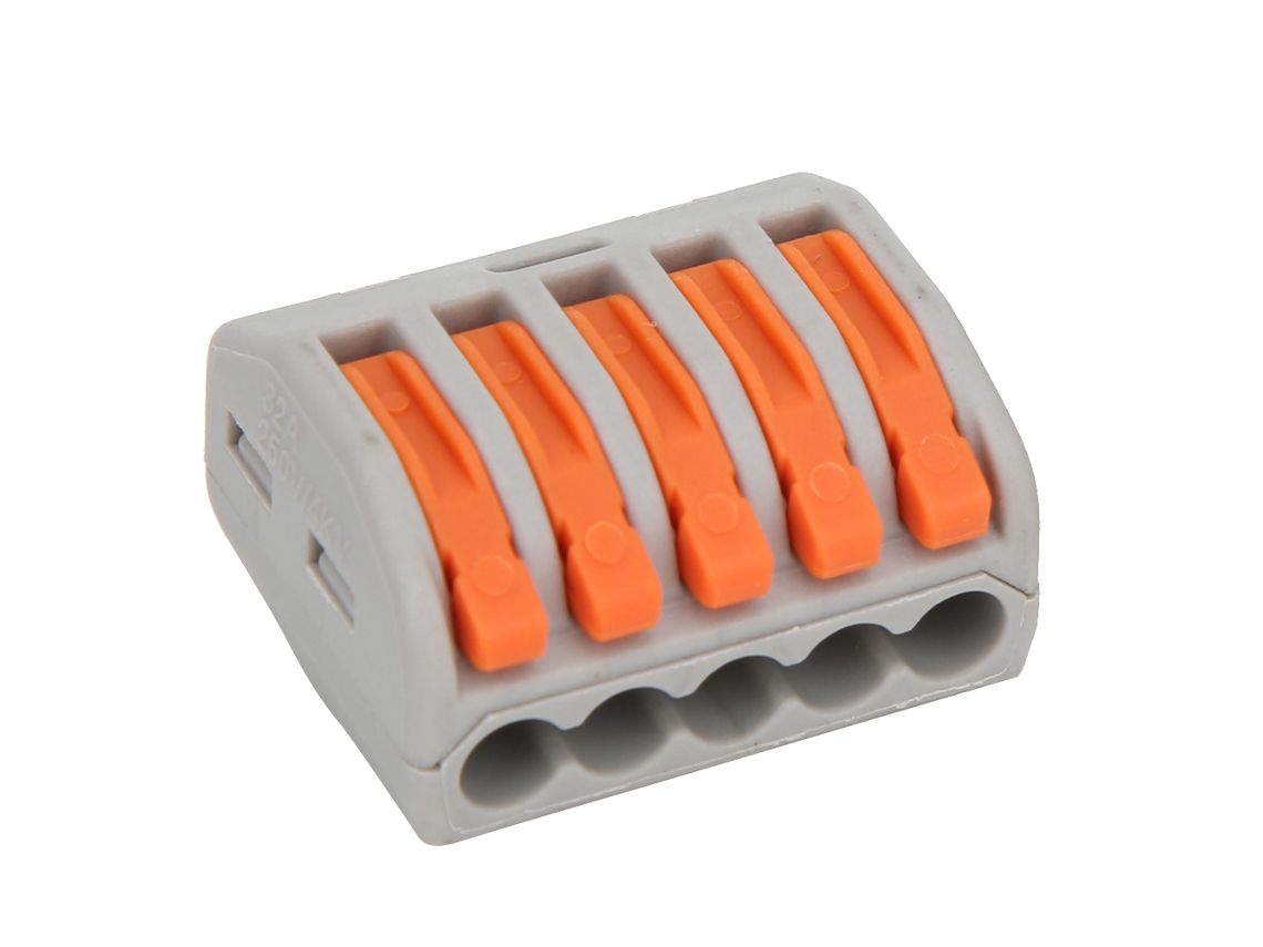 Conector De Terminal Com Mola Pct-215: 10 Peças, 5 Vias Para Cabos
