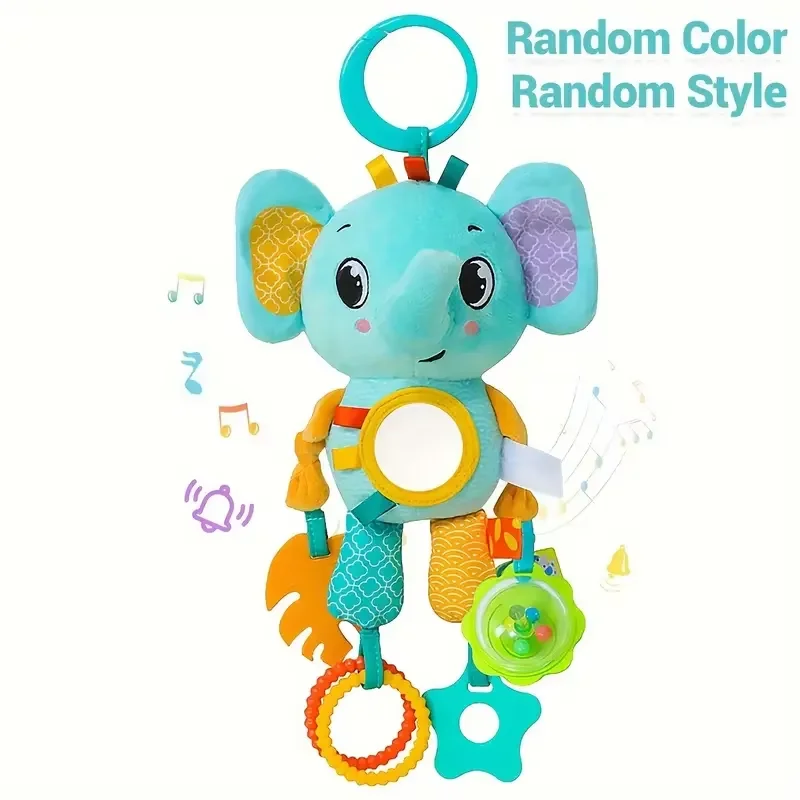 (elefante) Chocalho De Berço Para Bebê, Brinquedo Espiral De Desenho Animado Com Animais.
