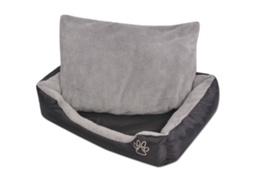 Vidaxl Cama Com Almofada Acolchoada Tamanho S Preto