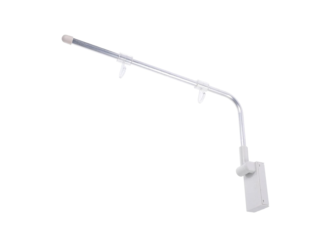 Suporte Magnético Transparente em Forma de L da Stobaza para Painéis 20,7 Cm X 8,16 Cm, Branco Pôsteres com Ba