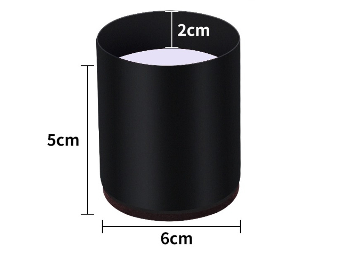 Conjunto De 4 Pernas Elevadas Pretas Para Cama Em Aço Carbono, Adição De Elevação Para Móveis Aquaforge