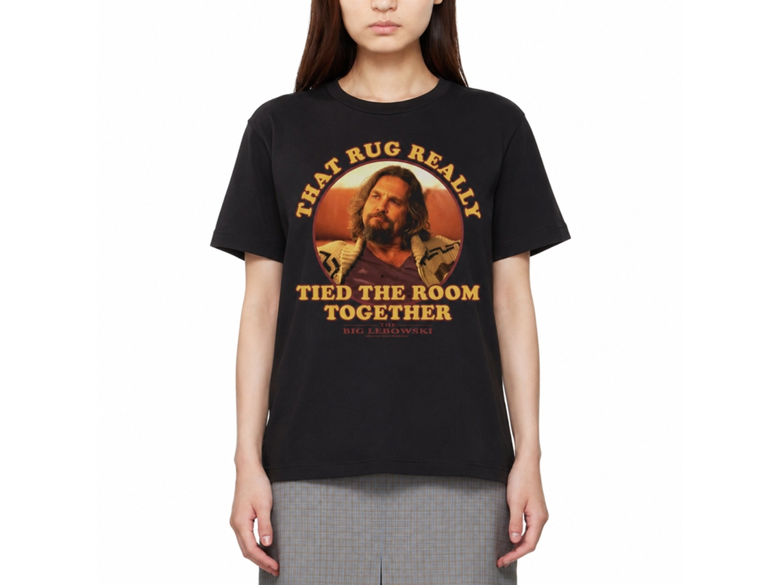 Rockinstone The Big Lebowski That Rug Black Adult T-shirt Size:xxl