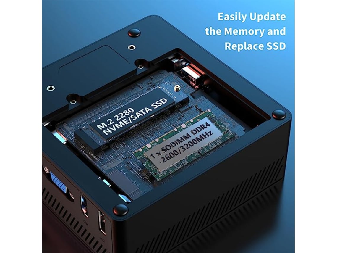 Mini Pc Desktop Amd Ryzen 7 5700u Com Win11 Bt 5.2 Wifi 6 8