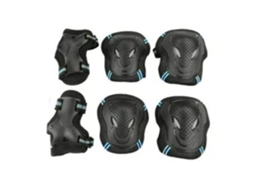 Conjunto Completo Equipamentos Proteção Adultos Joelheiras Cotoveleiras Pulso Skate Patins Ciclismo Patinete