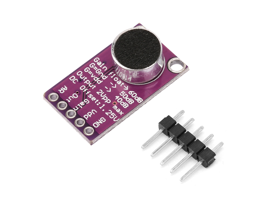 Módulo Amplificador de Microfone Eletreto com controle automático de ganho AGC S/MARCA