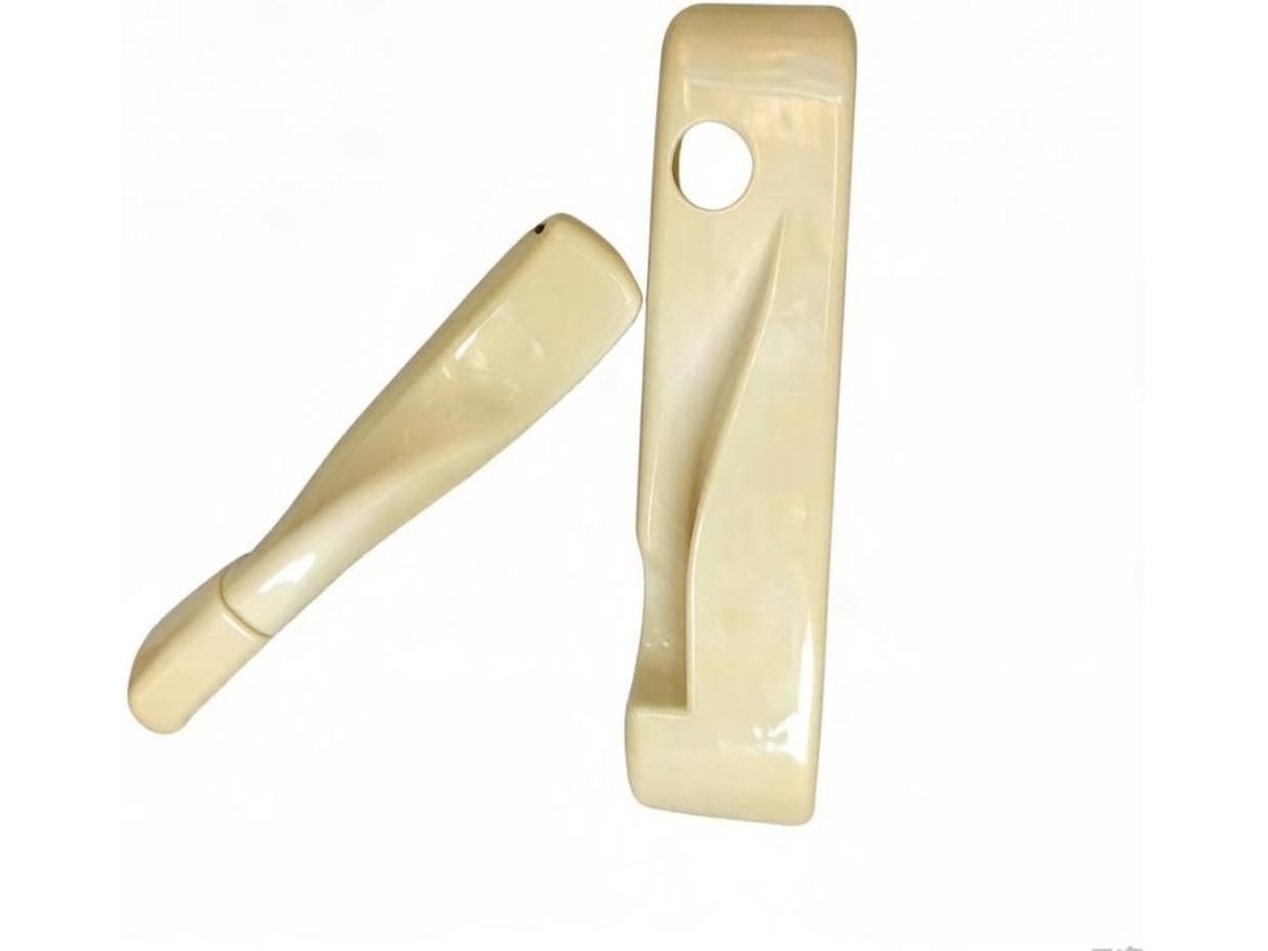 Puxador E Tampa Para Operador De Janela Op 128g, Branco, Placa Traseira 13, 5x 3, 3cm Esquerda