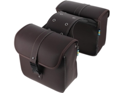 Bolsas Laterais Impermeáveis Para Motocicleta, Alforjes De Couro Duráveis Para Armazenamento.