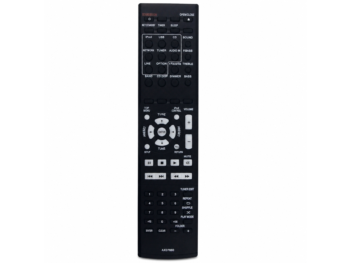 Comando À Distância Compatível Com Pioneer Axd7680 Para Amplificador E Sistema De Áudio_zhd
