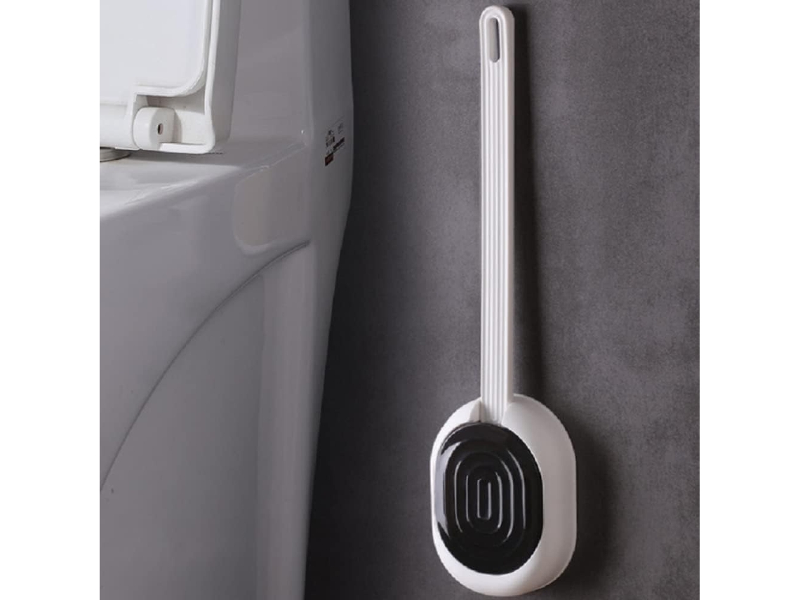 Escova de vaso sanitário TPR S/MARCA, com abertura automática, para banheiro