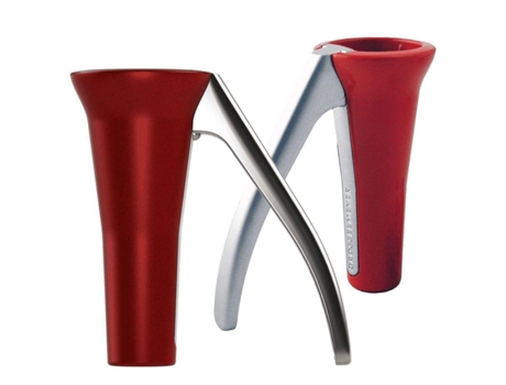 2 quebra-nozes cônicos lacados em vermelho CHEVALIER DIFFUSION