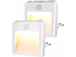 Luz Noturna Com Tomada Elétrica Luz Noturna Infantil Com Sensor De Movimento Brilho Ajustável, Luz Noturna Led Ehstmind (branco Quente/frio Ajustável)