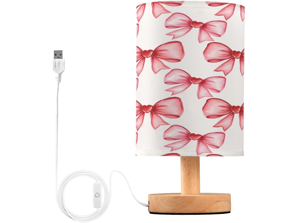 Abajur De Cabeceira Arcos Para Quarto, Com Portas De Carregaje USB C, Luminária De Mesa Cabeceira, Luminária De