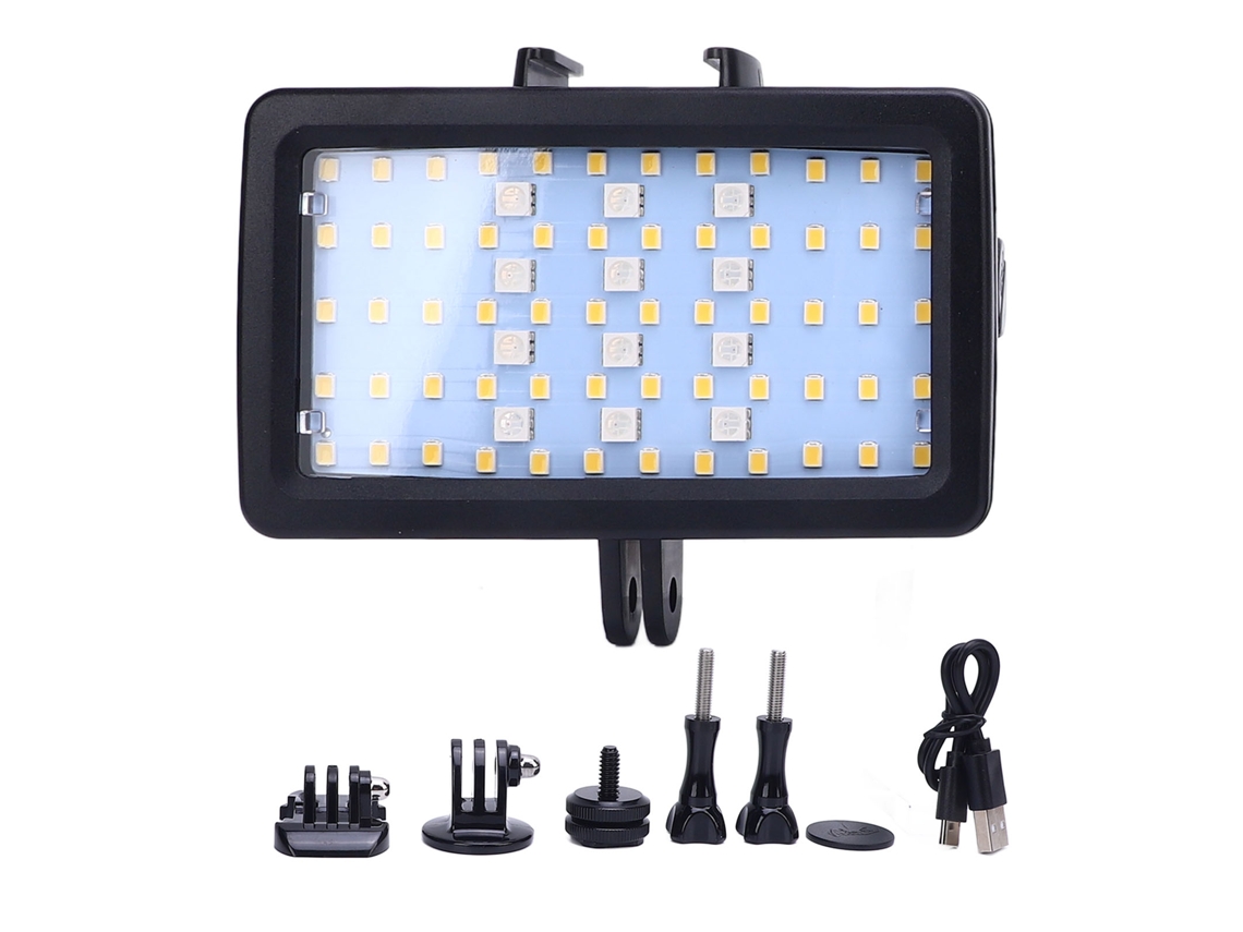 Luz Led Submarina Para Vídeo E Fotografia, Luz De Mergulho Para Gravação Subaquática