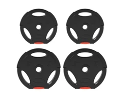 Conjunto De Discos De Pesos Polipropileno E Areia Cor Preto Ø25x5 Cm Sportnow
