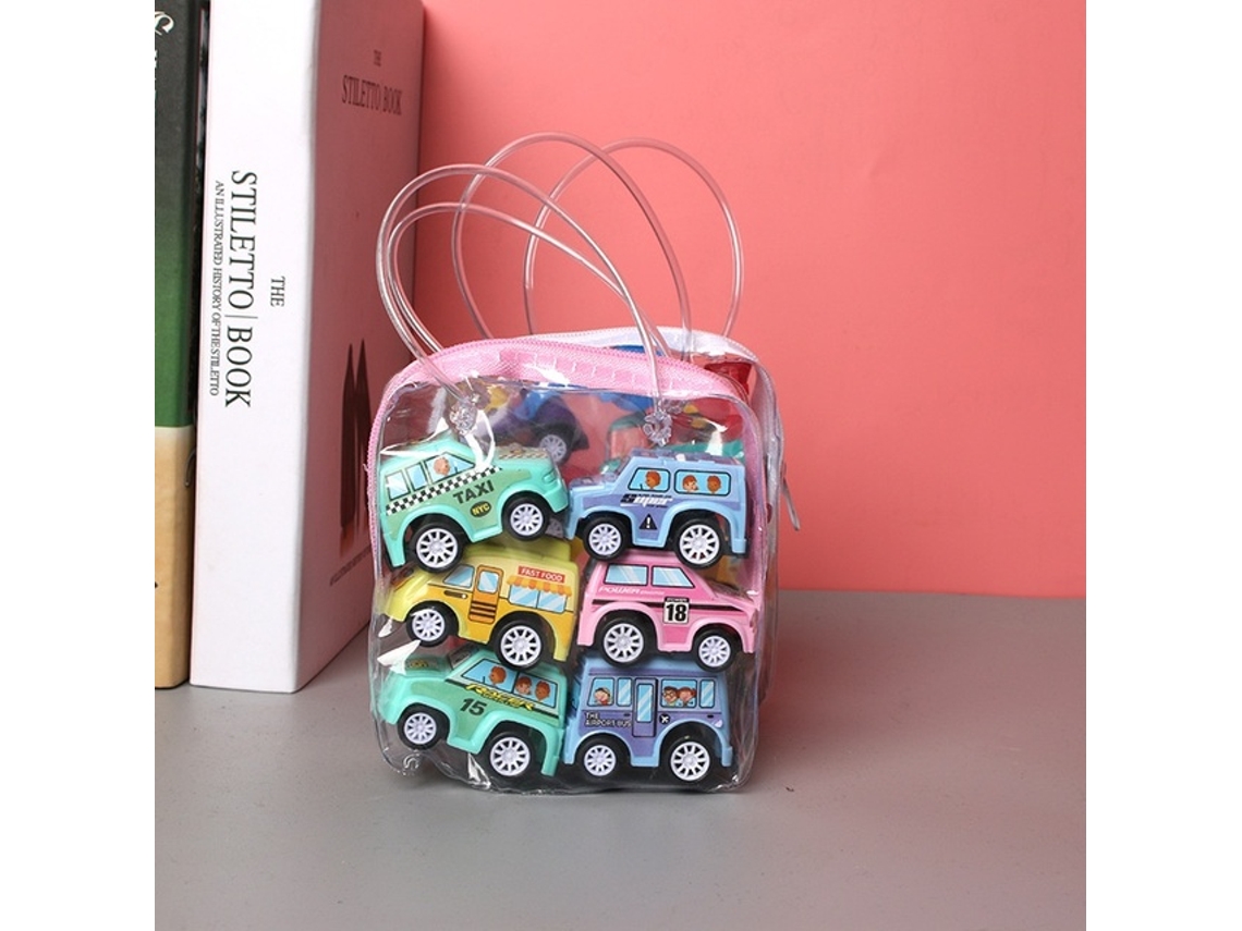 Conjunto De 6 Carrinhos De Brinquedo Infantis, Mini Veículo Móvel