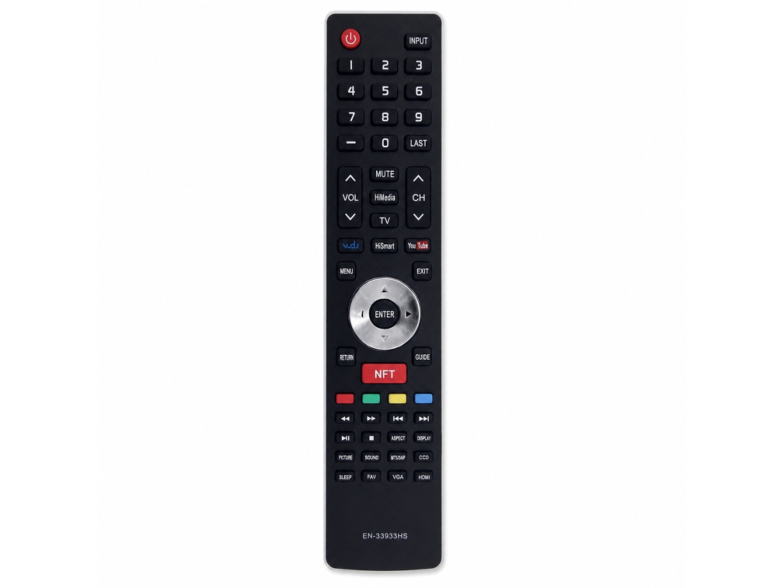 Comando À Distância Para Tv Compatível Com Hisense En-33933hs, Sem Programação_zhd