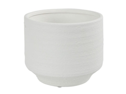 Vaso De Flores Countryfield Em Cerâmica Branca Elegante Vaso Para Plantas De 26 Cm
