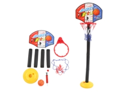 Mali suporte de Basquete Infantil Ajustável 0,52 1,15m Brinquedo para Interior e Exterior com Bola