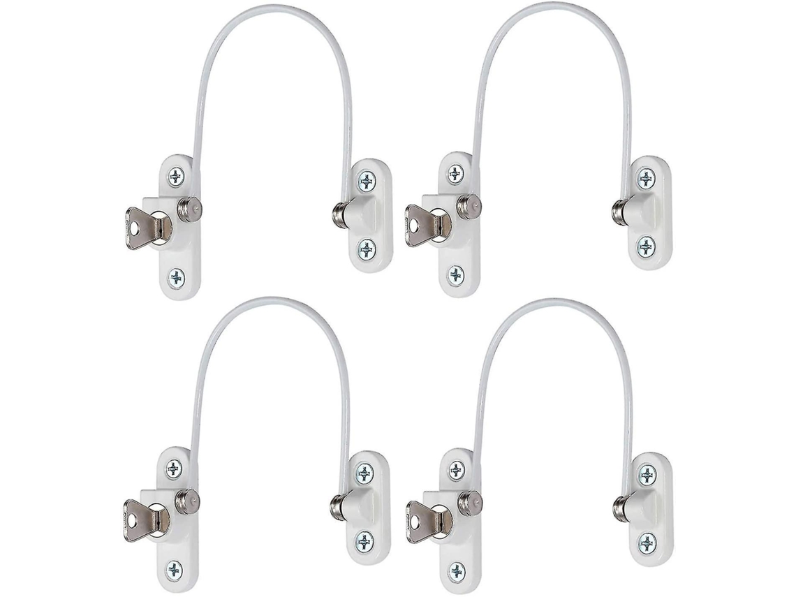 4 Fechaduras De Segurança Para Janelas E Portas Com Chave