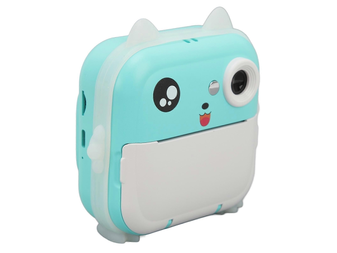Câmera Instantânea Infantil com Estampa Fofa, Zoom Múltiplo de 24mp, Mini Câmera Digital na Cor Azul. ELECTVAULT1