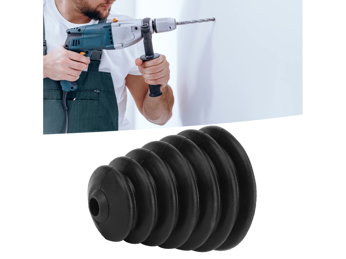 Laxiscreed Liga De 3 Capas De Proteção Para Brocas De Furadeira Elétrica Em Borracha, Compatíveis Com Bits De 6-16mm