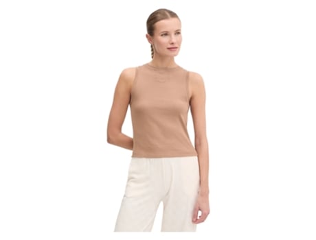 Top De Mulher Guess Activewear Algodão Castanho (xs)