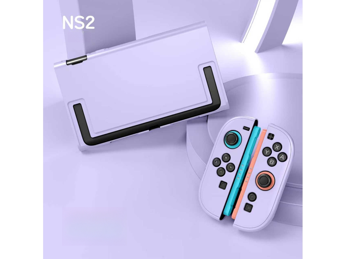 Capa para Nintendo Switch 2, Protetora com Alça Rígida SPQMENT (roxa)