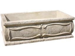 Vaso Grande Verona Feito De Pedra 50 X 100 X 30 Cm Habitat Et Jardin